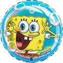 Balon Foliowy, okrągły, Spongebob, 46cm, Grabo Balon Foliowy, okrągły, Spongebob, 46cm, Grabo