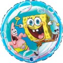 Balon Foliowy, okrągły, Spongebob, 46cm, Grabo Balon Foliowy, okrągły, Spongebob, 46cm, Grabo