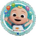 Balon foliowy, CoComelon, okrągły - 46cm Balon foliowy, CoComelon, okrągły - 46cm