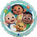 Balon foliowy, CoComelon, okrągły - 46cm Balon foliowy, CoComelon, okrągły - 46cm