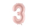 Balon foliowy Cyfra ''3'', 72cm, jasny różowy Balon foliowy Cyfra ''3'', 72cm, jasny różowy