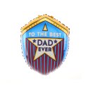 Balon foliowy To the best Dad ever 45x59cm Balon foliowy To the best Dad ever 45x59cm