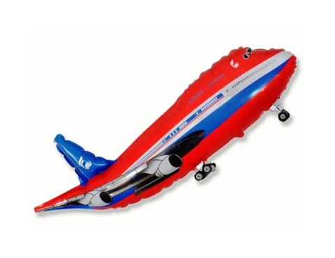 Balon foliowy samolot, 95x41cm, Grabo Balon foliowy samolot, 95x41cm, Grabo