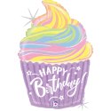 Balon urodzinowy Tort, Babeczka Happy Birthday 69 cm Balon urodzinowy Tort, Babeczka Happy Birthday 69 cm
