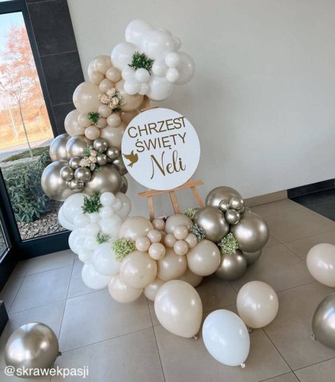 Balony Złote, Szampańskie Chrome, Shiny Prosecco, 12cm, 100 szt. Balony Złote, Szampańskie Chrome, Shiny Prosecco, 12cm, 100 szt.