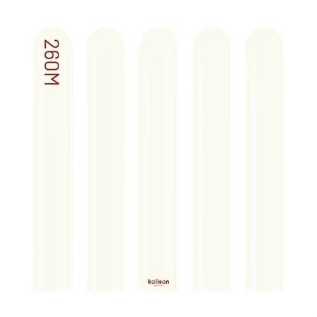 Balony do modelowania 260M, Retro White, 115cm, 100 szt. Balony do modelowania 260M, Retro White, 115cm, 100 szt.