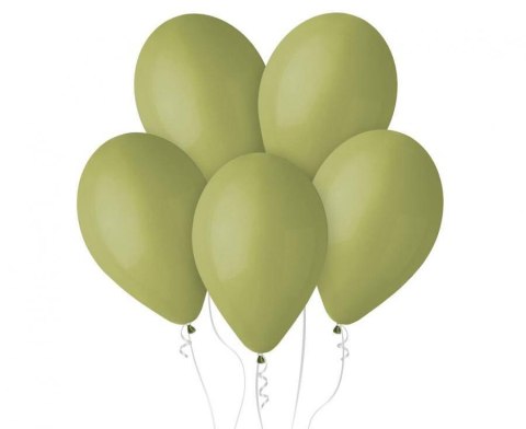 Balony lateksowe pastelowe zielone oliwkowe 98, 33cm, 50 szt. Balony lateksowe pastelowe zielone oliwkowe 98, 33cm, 50 szt.
