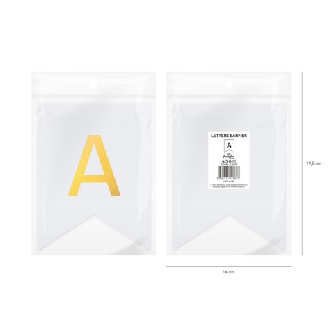 Baner DIY 16x12 cm - literka A Baner DIY 16x12 cm - literka A