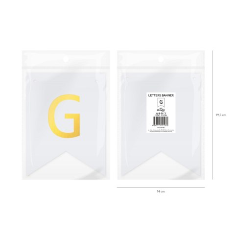 Baner DIY 16x12 cm - literka G Baner DIY 16x12 cm - literka G