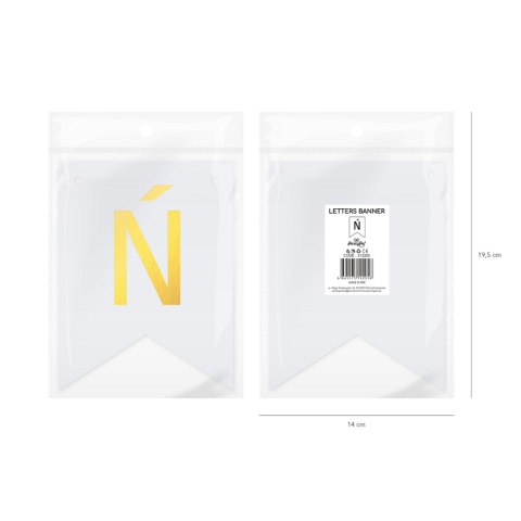 Baner DIY 16x12 cm - literka Ń Baner DIY 16x12 cm - literka Ń