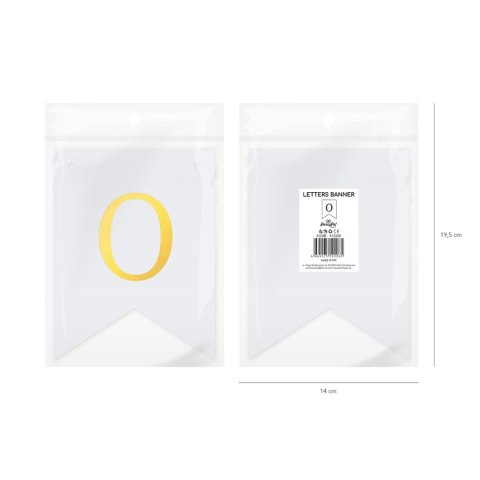 Baner DIY 16x12 cm - literka O Baner DIY 16x12 cm - literka O