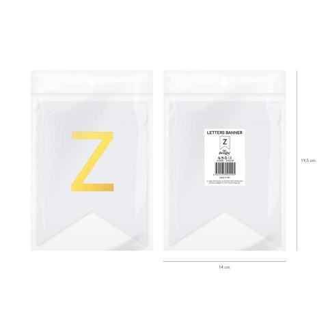Baner DIY 16x12 cm - literka Z Baner DIY 16x12 cm - literka Z