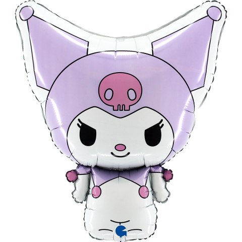 Balon Foliowy Hello Kitty Kuromi, Fioletowy, 49x56 cm, Grabo Balon Foliowy Hello Kitty Kuromi, Fioletowy, 49x56 cm, Grabo