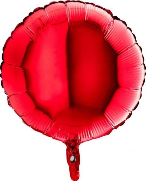 Balon Foliowy - Okrągły Czerwony 46 cm, Grabo Balon Foliowy - Okrągły Czerwony 46 cm, Grabo