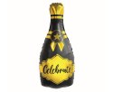 Balon Foliowy Szampan "Celebrate" 35x76 cm, czarno-złoty Balon Foliowy Szampan "Celebrate" 35x76 cm, czarno-złoty