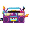 Balon foliowy Boombox, Fioletowy, 72 cm Balon foliowy Boombox, Fioletowy, 72 cm