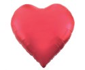 Balon foliowy Serce, matowy czerwony, 65"/165 cm Balon foliowy Serce, matowy czerwony, 65"/165 cm