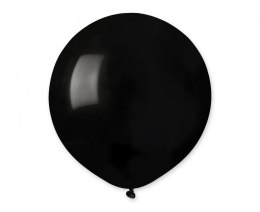 Balony Lateksowe Gemar Czarne Pastel G19, 48cm, 25 szt.