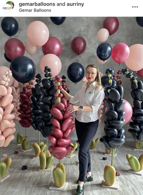 Balony Pastelowe Gemar 13" Granatowe Navy, 33cm, 50 szt. Balony Pastelowe Gemar 13" Granatowe Navy, 33cm, 50 szt.