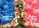 Balony lateksowe Caribbean Blue, niebieskie, 30cm, 100 szt.