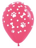 Balony lateksowe Sempertex Łapki, Psi Patrol 30cm, 25szt.
