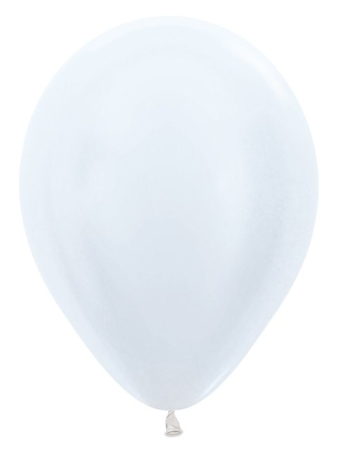 Balony lateksowe Sempertex Pearl White biały perłowy 30 cm, 12szt. Balony lateksowe Sempertex Pearl White biały perłowy 30 cm, 12szt.