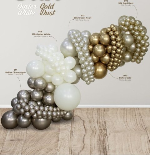 Balony lateksowe Sempertex, Silk Gold Dust, 60cm, 1szt. Balony lateksowe Sempertex, Silk Gold Dust, 60cm, 1szt.