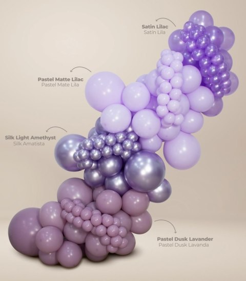 Balony lateksowe Sempertex, Silk Light Amethyst, 45 cm, 1 szt. Balony lateksowe Sempertex, Silk Light Amethyst, 45 cm, 1 szt.