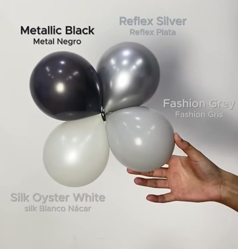 Balony lateksowe Sempertex Silk Oyster White, 30 cm, 50szt. Balony lateksowe Sempertex Silk Oyster White, 30 cm, 50szt.