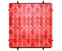Panel cekinowy dekoracyjny czerwony, 30cm Panel cekinowy dekoracyjny czerwony, 30cm