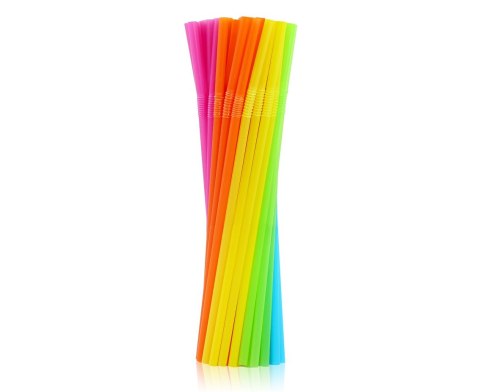 Rurki łamane słomki wielokrotnego użytku, 5mm, 210mm, 500szt. Rurki łamane słomki wielokrotnego użytku, 5mm, 210mm, 500szt.