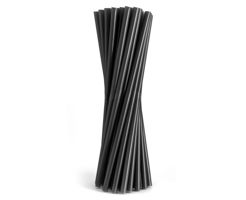 Rurki słomki wielokrotnego użytku, czarne, 7,5x190 mm, 200 szt. Rurki słomki wielokrotnego użytku, czarne, 7,5x190 mm, 200 szt.