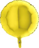 Balon Foliowy - Okrągły żółty 46 cm, Grabo Balon Foliowy - Okrągły żółty 46 cm, Grabo