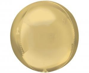 Balon Orbz kula złota 3D 40 cm luz Balon Orbz kula złota 3D 40 cm luz