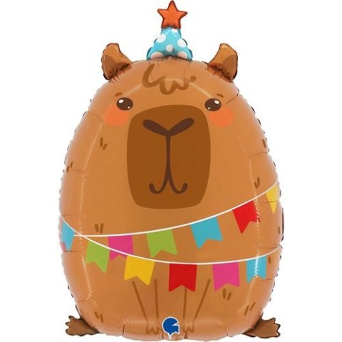 Balon foliowy Kapibara Party Capybara 58 cm Balon foliowy Kapibara Party Capybara 58 cm