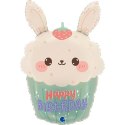 Balon foliowy Króliczek, Bunny Cupcake 61 cm Balon foliowy Króliczek, Bunny Cupcake 61 cm