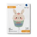 Balon foliowy Króliczek, Bunny Cupcake 61 cm Balon foliowy Króliczek, Bunny Cupcake 61 cm