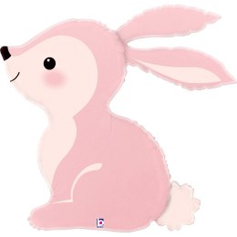 Balon foliowy Woodland Bunny Pink 68 cm