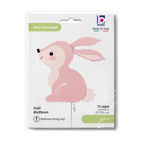 Balon foliowy Woodland Bunny Pink 68 cm Balon foliowy Woodland Bunny Pink 68 cm