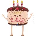 Balon foliowy chodzący Tort Urodzinowy Kawaii 69 cm Balon foliowy chodzący Tort Urodzinowy Kawaii 69 cm