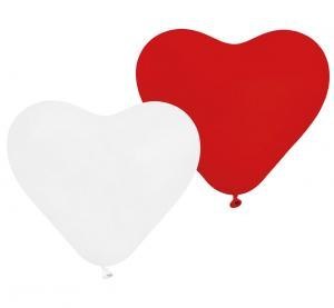 Balony Serca Pastelowe Ciemne Czerwone 15cm 100 szt Balony Serca Pastelowe Ciemne Czerwone 15cm 100 szt