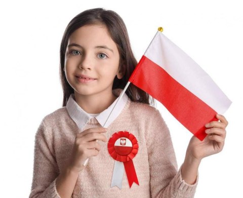Flaga Polska, Biało-Czerwone Chorągiewki na patyku 30 x 45cm, 10 szt. Flaga Polska, Biało-Czerwone Chorągiewki na patyku 30 x 45cm, 10 szt.