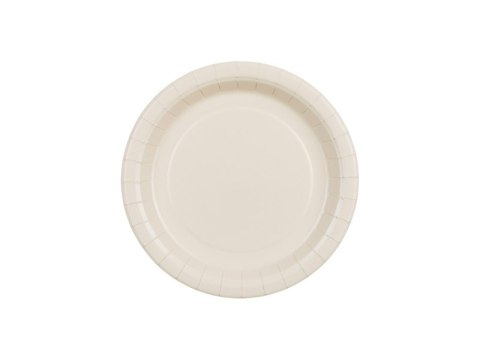 Talerzyki papierowe Okrągłe Beż Desert Sand 23cm 6 szt Talerzyki papierowe Okrągłe Beż Desert Sand 23cm 6 szt