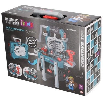 ZABAWKA STÓŁ WARSZTATOWY/WALIZKA DEDRA