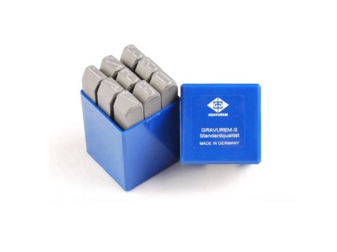 KOMPLET ZNACZNIKÓW CYFRY 10MM GRAVUREM