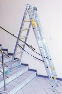 DRABINA ALUMINIOWA 3-ELEMENTOWA 589CM 9+9+9 SZCZEBLI DRABEX