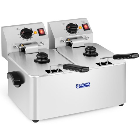 Frytownica elektryczna podwójna z termostatem EGO 2x4L Frytownica elektryczna podwójna z termostatem EGO 2x4L