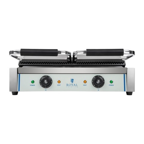 Grill kontaktowy podwójny dwustronny ryflowany Grill kontaktowy podwójny dwustronny ryflowany