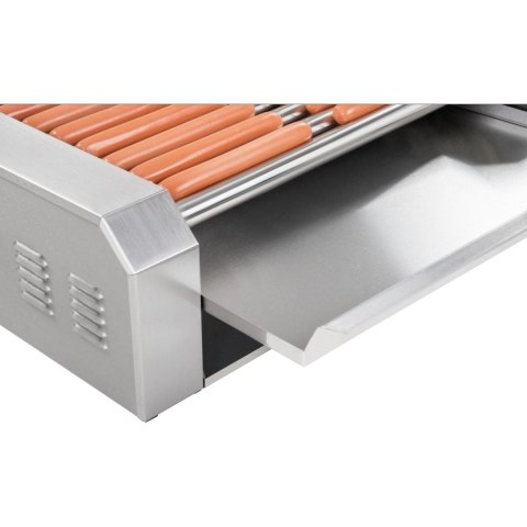 Grill rolkowy z pokrywą roller grill podgrzewacz do parówek 11 rolek Grill rolkowy z pokrywą roller grill podgrzewacz do parówek 11 rolek
