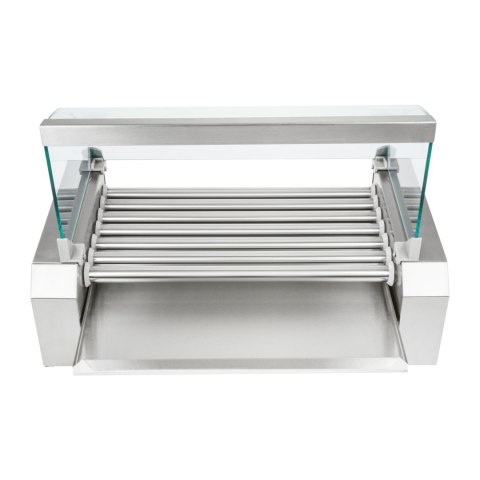 Grill rolkowy z pokrywą roller grill podgrzewacz do parówek 7 rolek Grill rolkowy z pokrywą roller grill podgrzewacz do parówek 7 rolek